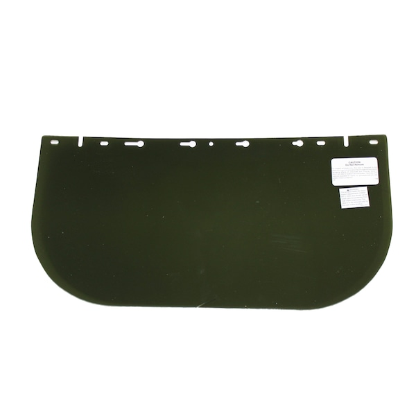 Sellstrom 390 Premium Series Single Crown Face Shields Window, Acetate, 8 in x 16 in x .040 in, Uncoated, Dark Green S35120 - main